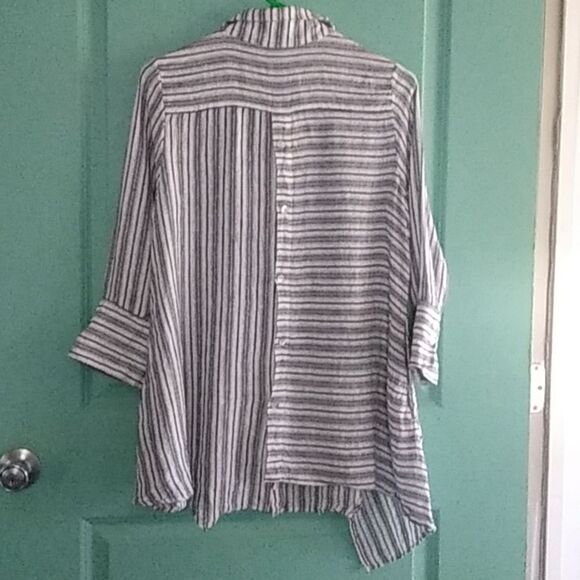 BOHO CHIC 100% LINEN SZ M - Picture 4 of 5